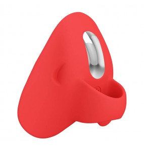 PRETTY LOVE - Carnation Finger Vibrator (Chargeable - Red)